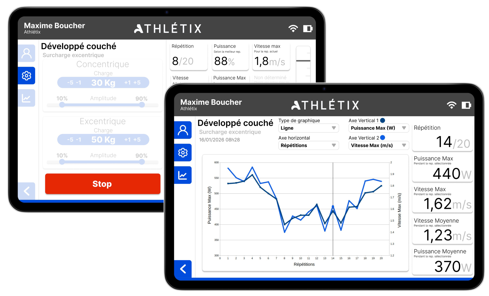 Application mobile ATHLÉTIX